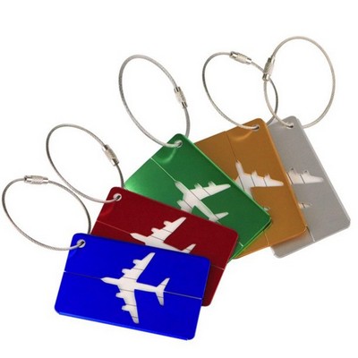 Durable Airplane Aluminum Luggage Tag