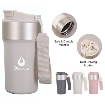 17 Oz Stainless Steel Insulated Coffee Cup (Silkscreen)