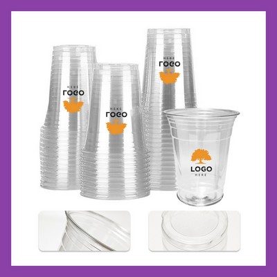 16oz Disposable Clear Plastic Cold Drink Cup