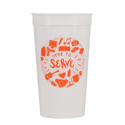 32 oz Stadium Cup - White - Tradition
