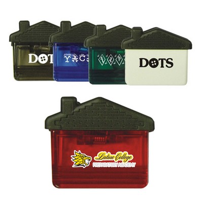 House Shape Memo Clip W/Magnet On Back