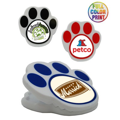 Union Printed - Heavy-Duty Paw Magnet Clip with Full Color Dome Print