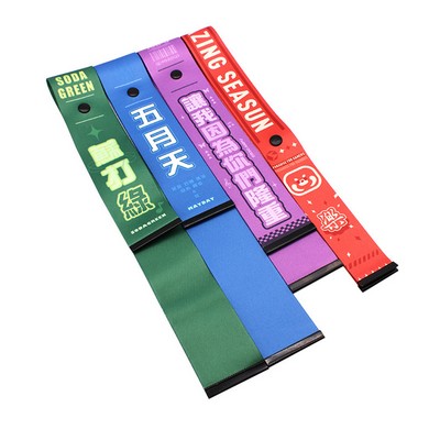 Custom 1.5"W x 15.8" L Polyester Luggage Tag Bicycle Pendant