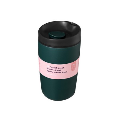 12 OZ,Insulated Vacuum Coffee Tumbler W/ Spill Resistant Lid